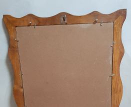 cadre bois miroir vintage art deco