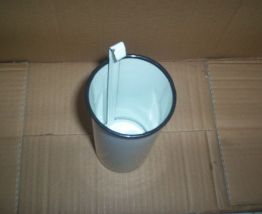 ANCIEN POT EMAILLE A CAFE ANGLAIS avec louchette 