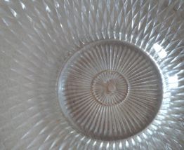 Coupe à fruits en verre vintage