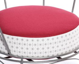 Fauteuil bas relooké en métal - Ryad