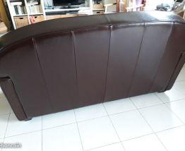  Canapé club en cuir 3 places ( STEED )