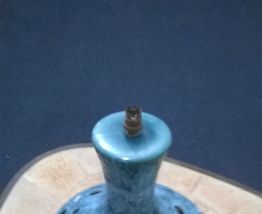 Pied de lampe vintage en céramique