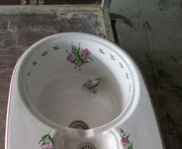 Évier cuisine décoré Sarreguemines