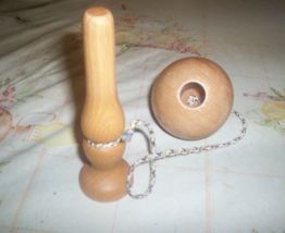 JOUET GROS BILBOQUET EN BOIS 16 CM 