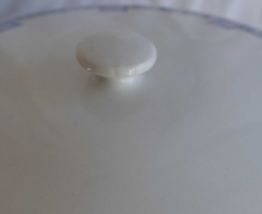 soupière bleue de gien décor art déco