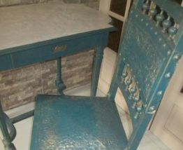 CONSOLE BUREAU ET SA CHAISE 