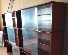 biblioteque 1960 acajou