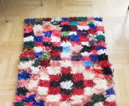 Tapis Boucherouite fait main au Maroc