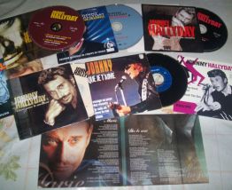 LOT DE 9 SINGLES ET MAXI SINGLES20 CD JOHNNY HALLYDAY 