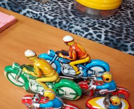 lot motos metal vintage