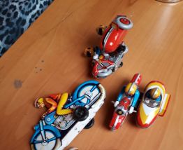 lot motos metal vintage