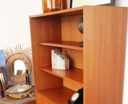 Bibliothèque vitrine vintage style scandinave années 60