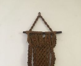 Hibou en macramé