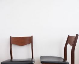 Paire de chaises scandinave vintage en teck