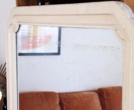 Très grand miroir vintage années 60 patiné 1M60