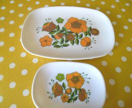 plat et ravier vintage téfal