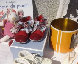 Petits chaussons vintage Marque L'OURSON POINTURE 20 