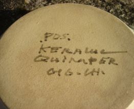 Coupelle vide poche signée KERALUC QUIMPER