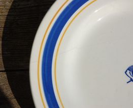 BISCUIT GONDOLO GIEN ASSIETTE PUBLICITAIRE