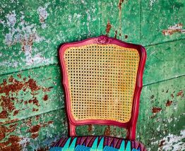 Chaise wax style Régence