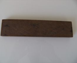 Ancien plumier bois motifs roses années 40/60