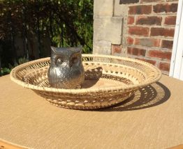 Corbeille en rotin ou vide poches