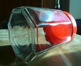 Pot bocal exagonal AMORA verre