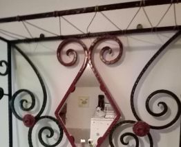 vestibulle porte manteau fer forgé