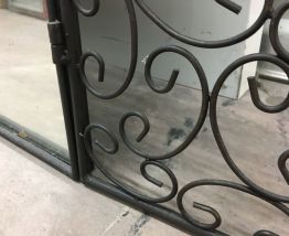Grand miroir fer forgé 