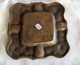 ide poche cendrier bronze doré renard