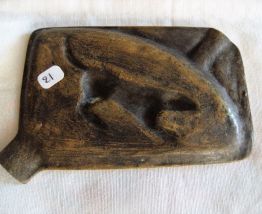 Vide poche cendrier bronze  chien chasse