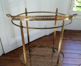 Desserte bar roulant