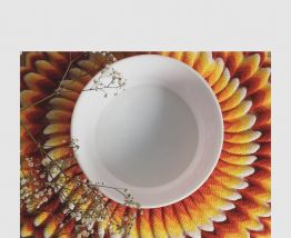 Saladier motif Lotus arcopal 