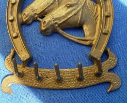 porte clé fer a cheval ,chevaux , vintage