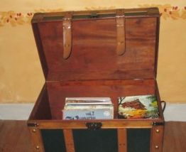 Malle en bois Rangement