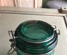 Bocal en verre DURFORT vert