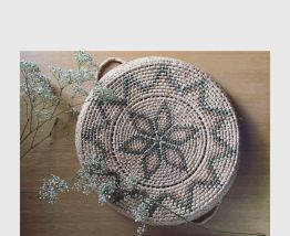 Grand plateau en osier