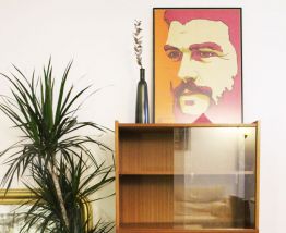 Meuble bibliothèque vitrine vintage 50's style P. Guariche