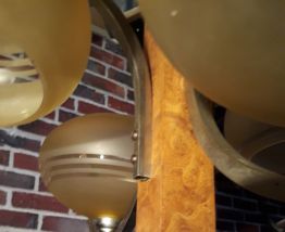 lustre art deco 1930 a 40s  4 globes 