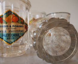 Lot de 5 pots à confiture en verre Materne Bouée