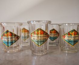 Lot de 5 pots à confiture en verre Materne Bouée