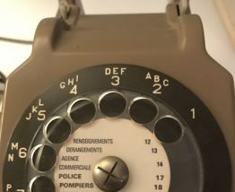 Téléphone à cadran socotel s63 vintage 
