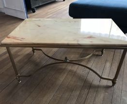 Table basse marbre années 60 Style Jansen