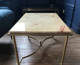 Table basse marbre années 60 Style Jansen