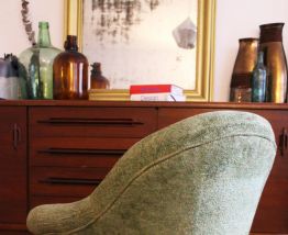 RARE - Fauteuil crapaud vintage fin 19ème siècle