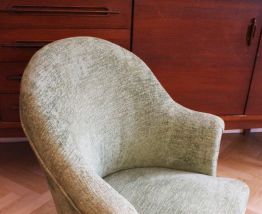 RARE - Fauteuil crapaud vintage fin 19ème siècle