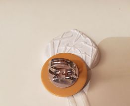 Bague en bouton taille 55 réglable 