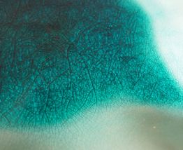 Lot de 12 assiettes émeraude céramique vernie