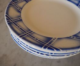 Lot de 6 assiettes céramique de Sarreguemines