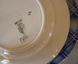 Lot de 6 assiettes céramique de Sarreguemines